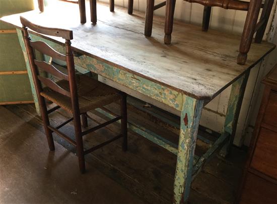 Painted base kitchen work table